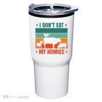 I Don't Eat My Homies Vegan Tumbler thumb 0
