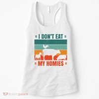 I Don't Eat My Homies Vegan Women's Tank Top thumb 0