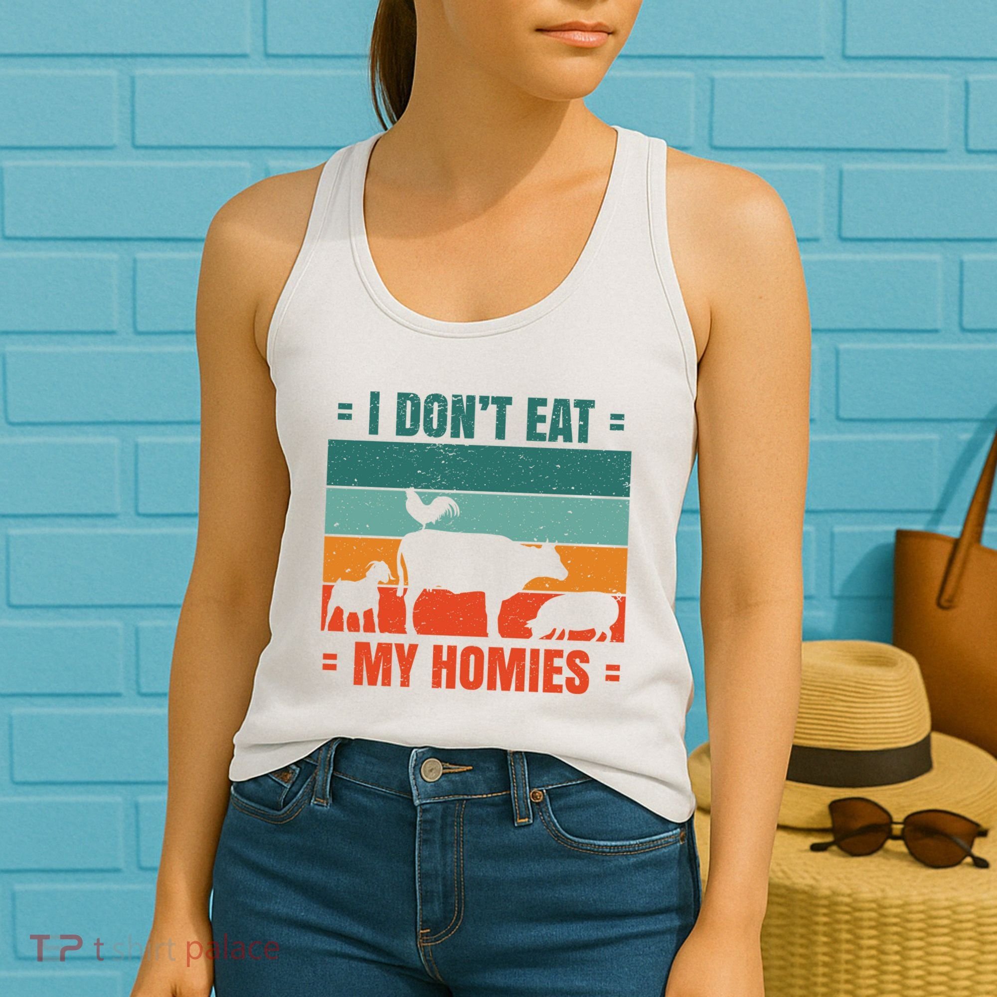 I Don't Eat My Homies Vegan Women's Tank Top