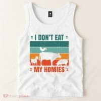 I Don't Eat My Homies Vegan Tank Top thumb 2