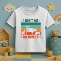 I Don't Eat My Homies Vegan Toddler T-Shirt thumb 3