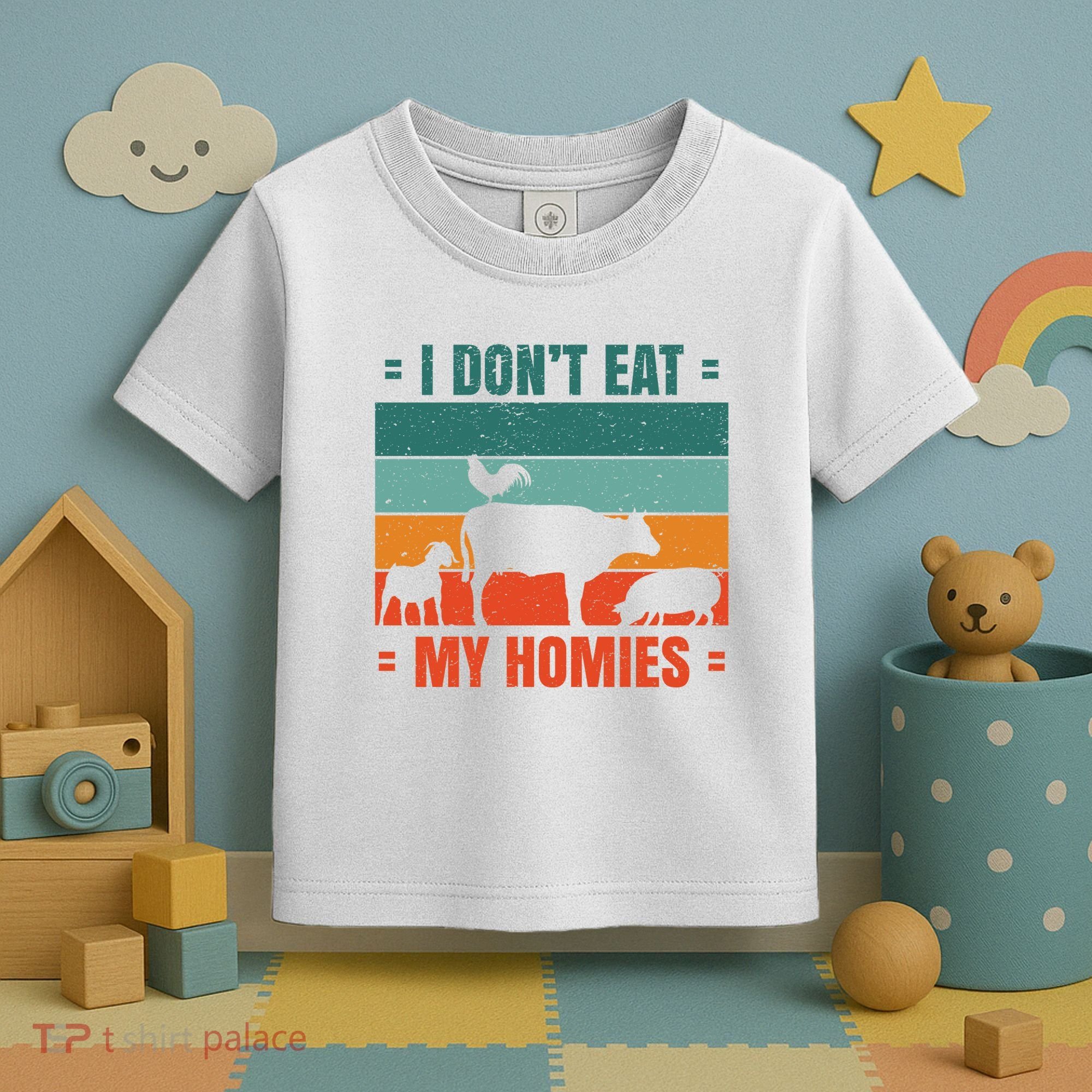 I Don't Eat My Homies Vegan Toddler T-Shirt