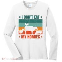 I Don't Eat My Homies Vegan Women's Long Sleeve Shirt thumb 0