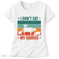I Don't Eat My Homies Vegan Women's T-Shirt thumb 0