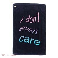 I Don't Even Care Golf Towel thumb 0