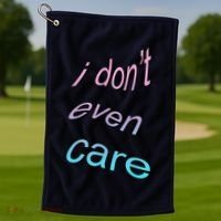 I Don't Even Care Golf Towel thumb 1