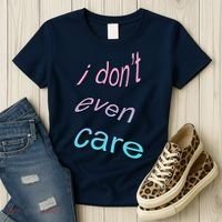 I Don't Even Care Women's T-Shirt thumb 3