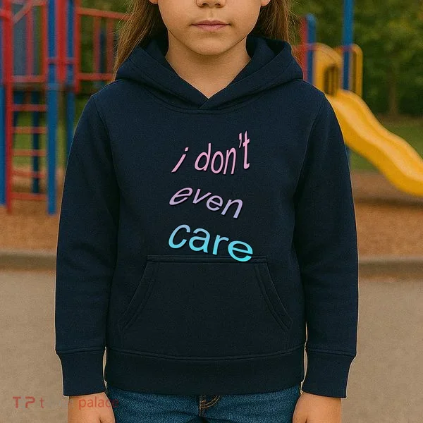 I Don't Even Care Kids Hoodie