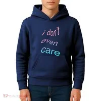 I Don't Even Care Kids Hoodie thumb 4