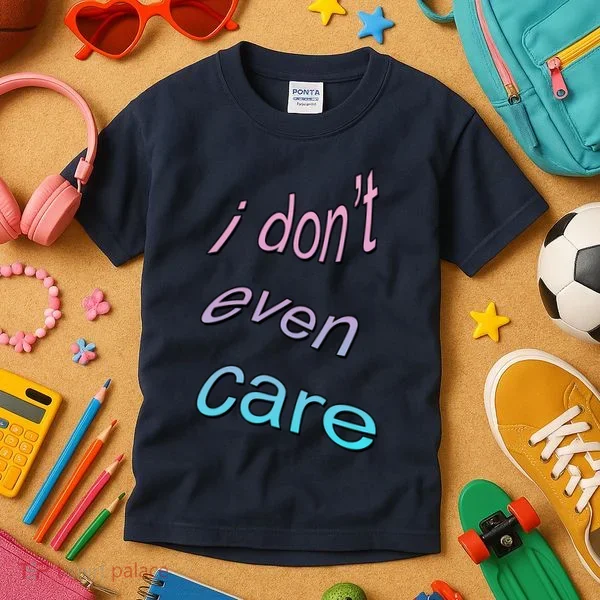 I Don't Even Care Kids T-Shirt