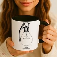 Idea Is A Powerful Weapon Light bulb Grenade Coffee Mug thumb 3