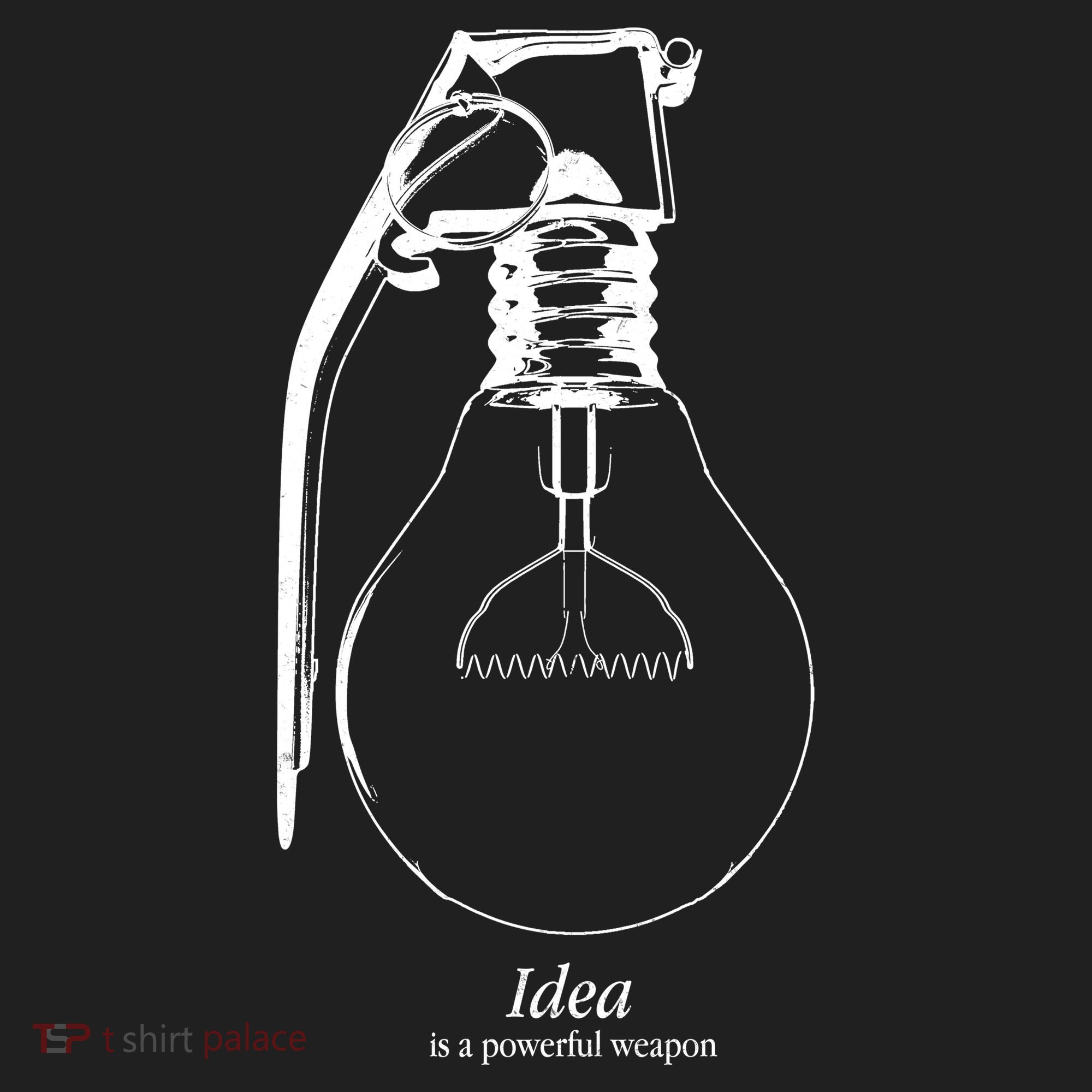 Idea Is A Powerful Weapon Light bulb Grenade Beanie