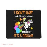 I Don't Fart I Just Whisper In My Pants Funny Unicorn Mousepad thumb 0