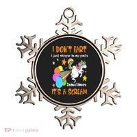 I Don't Fart I Just Whisper In My Pants Funny Unicorn Ornament thumb 0