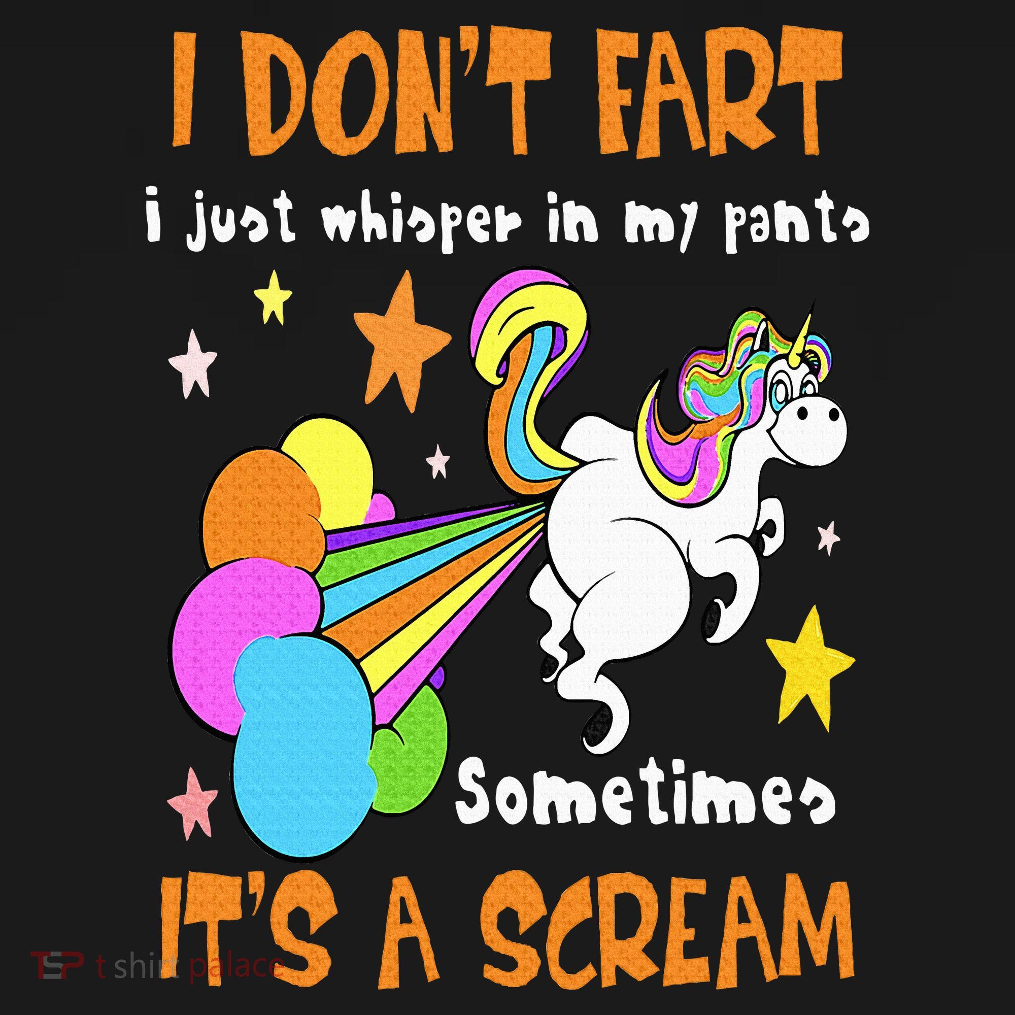 I Don't Fart I Just Whisper In My Pants Funny Unicorn Ornament