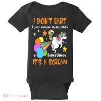 I Don't Fart I Just Whisper In My Pants Funny Unicorn Baby Bodysuit thumb 0