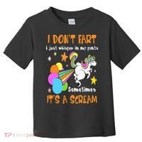 I Don't Fart I Just Whisper In My Pants Funny Unicorn Toddler T-Shirt thumb 0