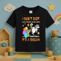 I Don't Fart I Just Whisper In My Pants Funny Unicorn Toddler T-Shirt thumb 3