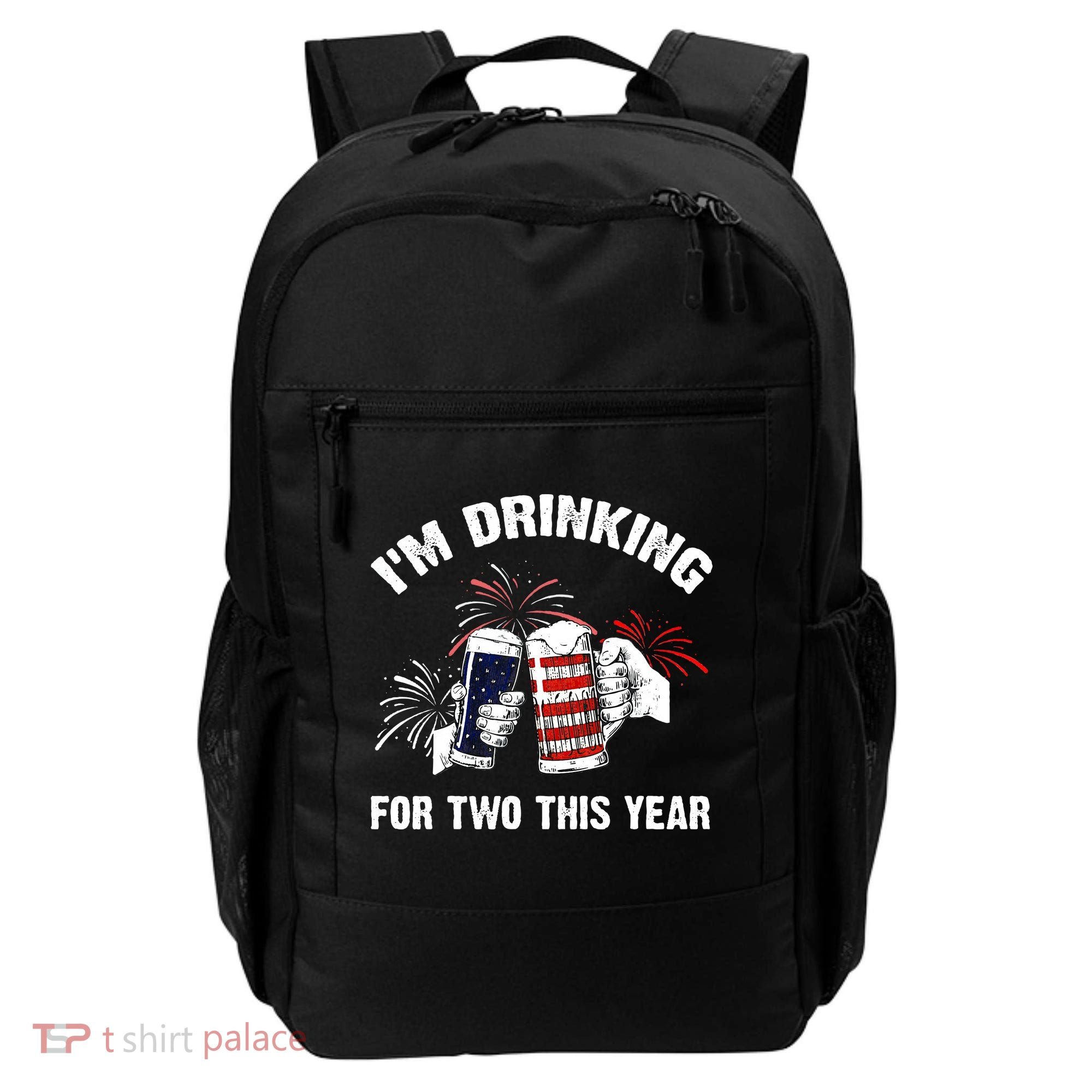 I'm Drinking For 2 This Year Pregnancy 4th Of July Backpack