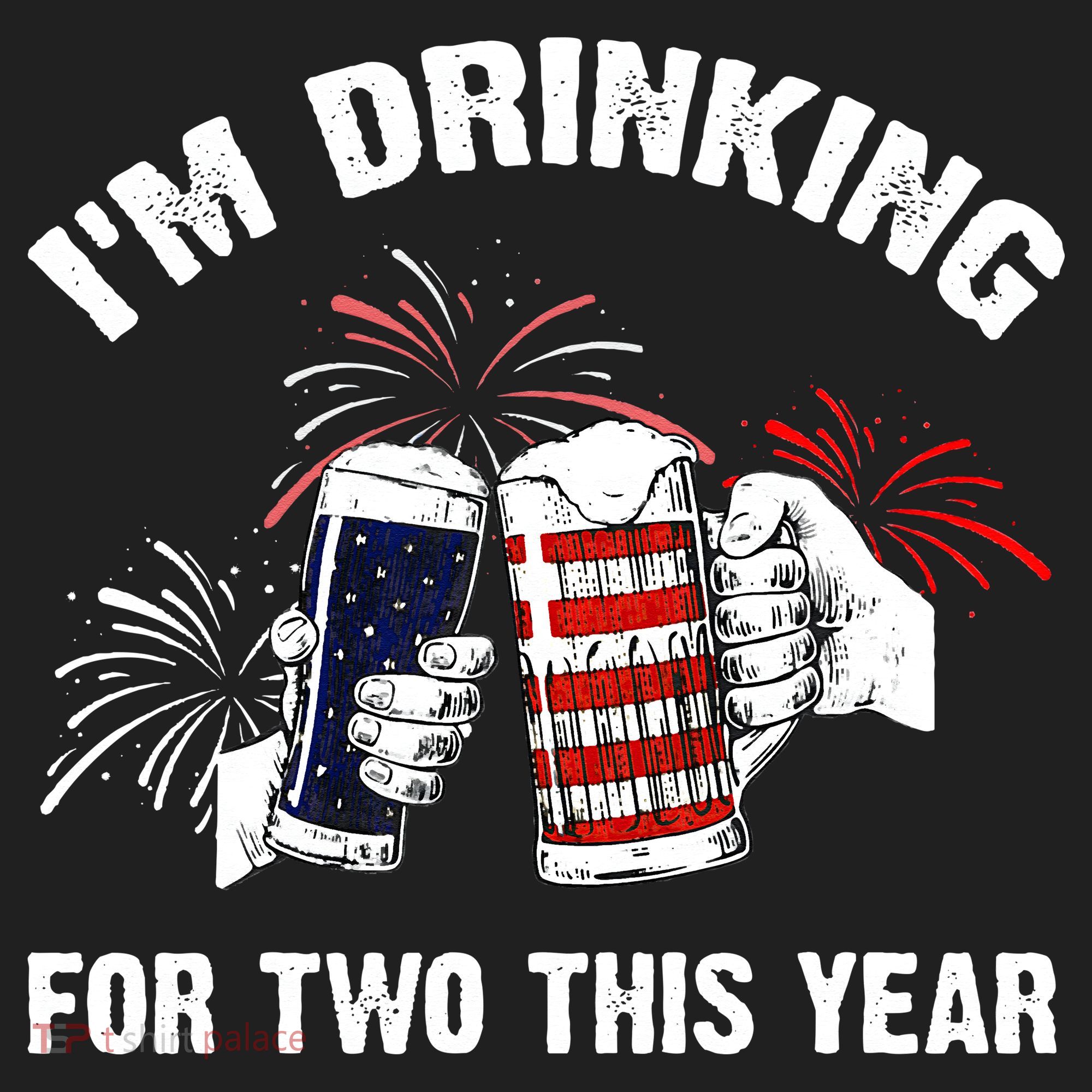 I'm Drinking For 2 This Year Pregnancy 4th Of July Golf Towel