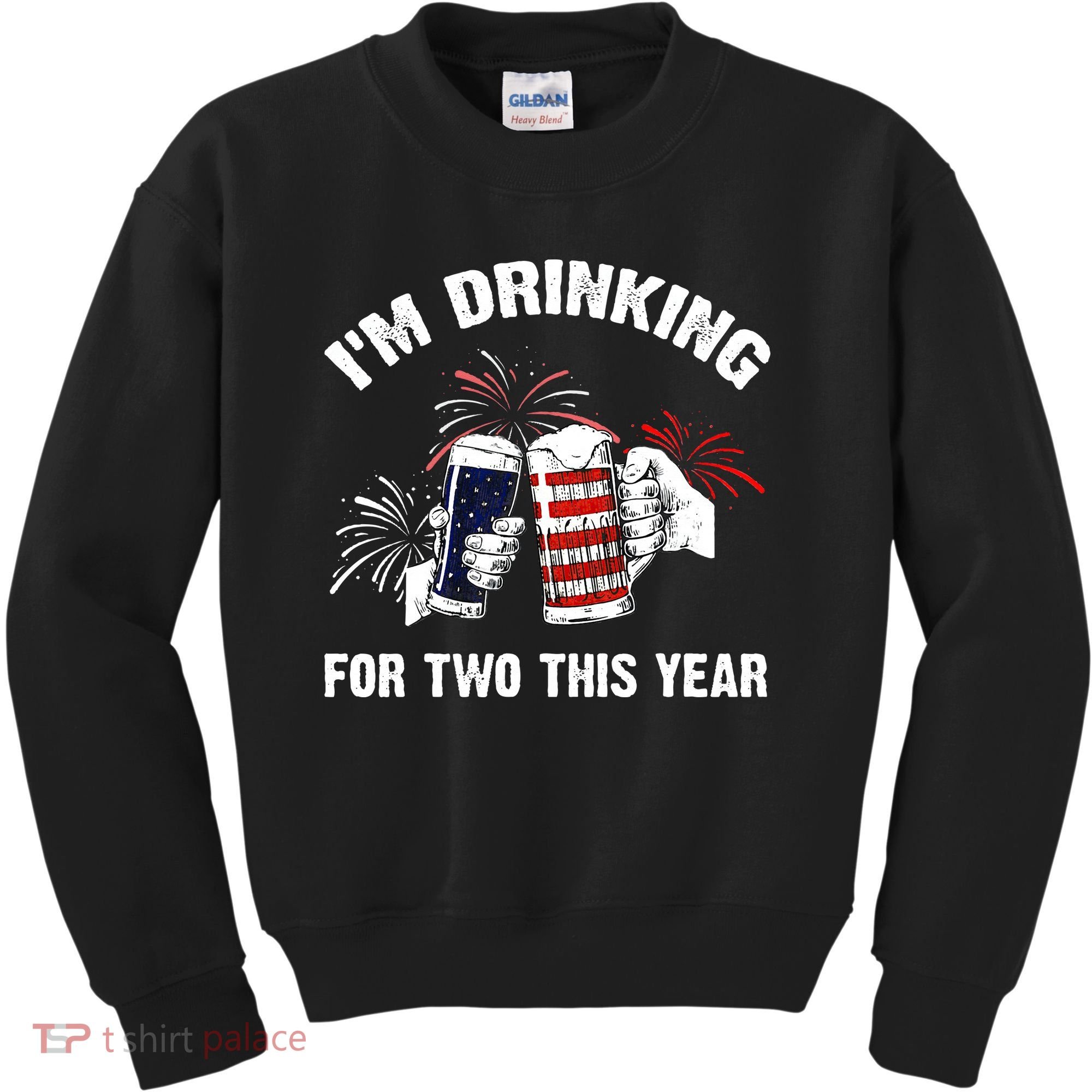 I'm Drinking For 2 This Year Pregnancy 4th Of July Kids Sweatshirt