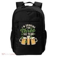 I'm Drinking For Three This Year St Patricks Day Pregnancy Backpack thumb 0