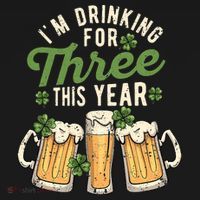 I'm Drinking For Three This Year St Patricks Day Pregnancy Tote Bag thumb 4