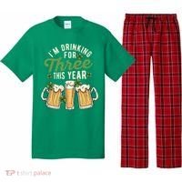 I'm Drinking For Three This Year St Patricks Day Pregnancy Pajama Set thumb 0