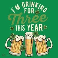 I'm Drinking For Three This Year St Patricks Day Pregnancy Ornament thumb 1