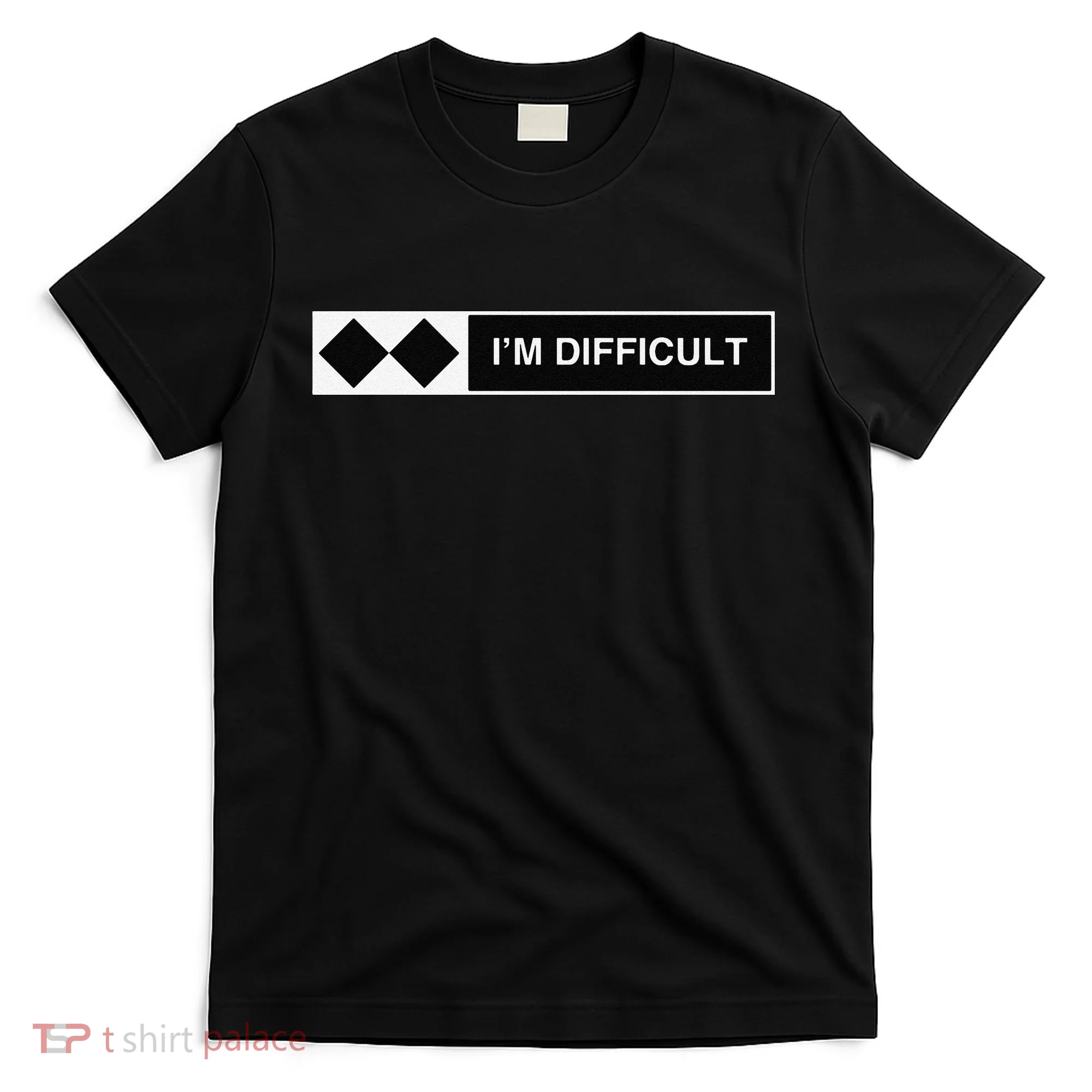 I'm Difficult Funny Double Black Diamonds Ski Snowboard T-Shirt