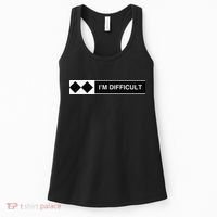 I'm Difficult Funny Double Black Diamonds Ski Snowboard Women's Tank Top thumb 0