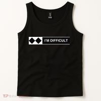 I'm Difficult Funny Double Black Diamonds Ski Snowboard Tank Top thumb 2