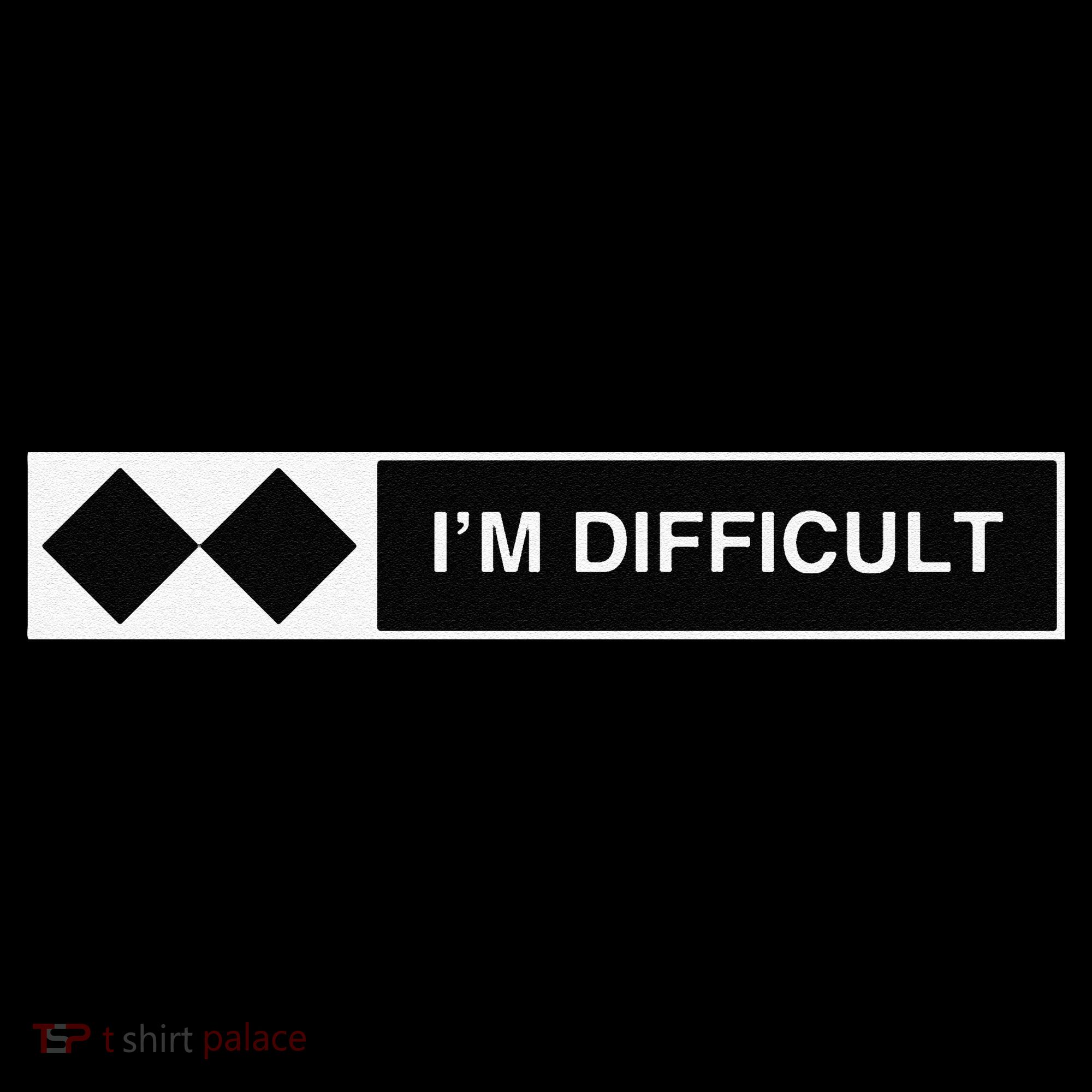 I'm Difficult Funny Double Black Diamonds Ski Snowboard Kids Sweatshirt