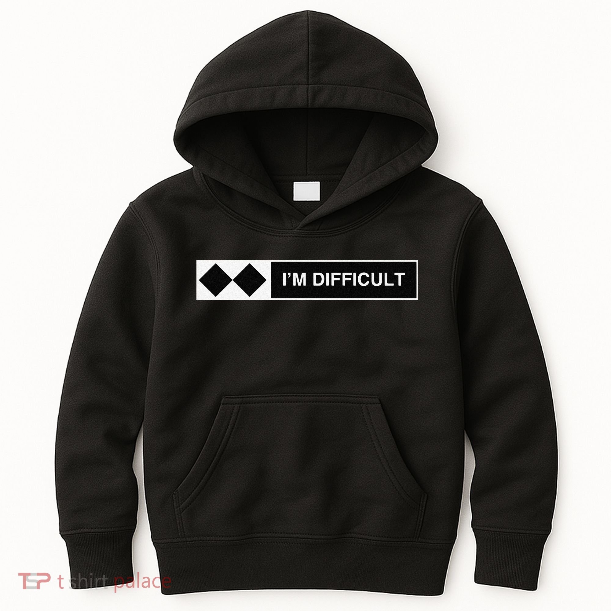 I'm Difficult Funny Double Black Diamonds Ski Snowboard Kids Hoodie