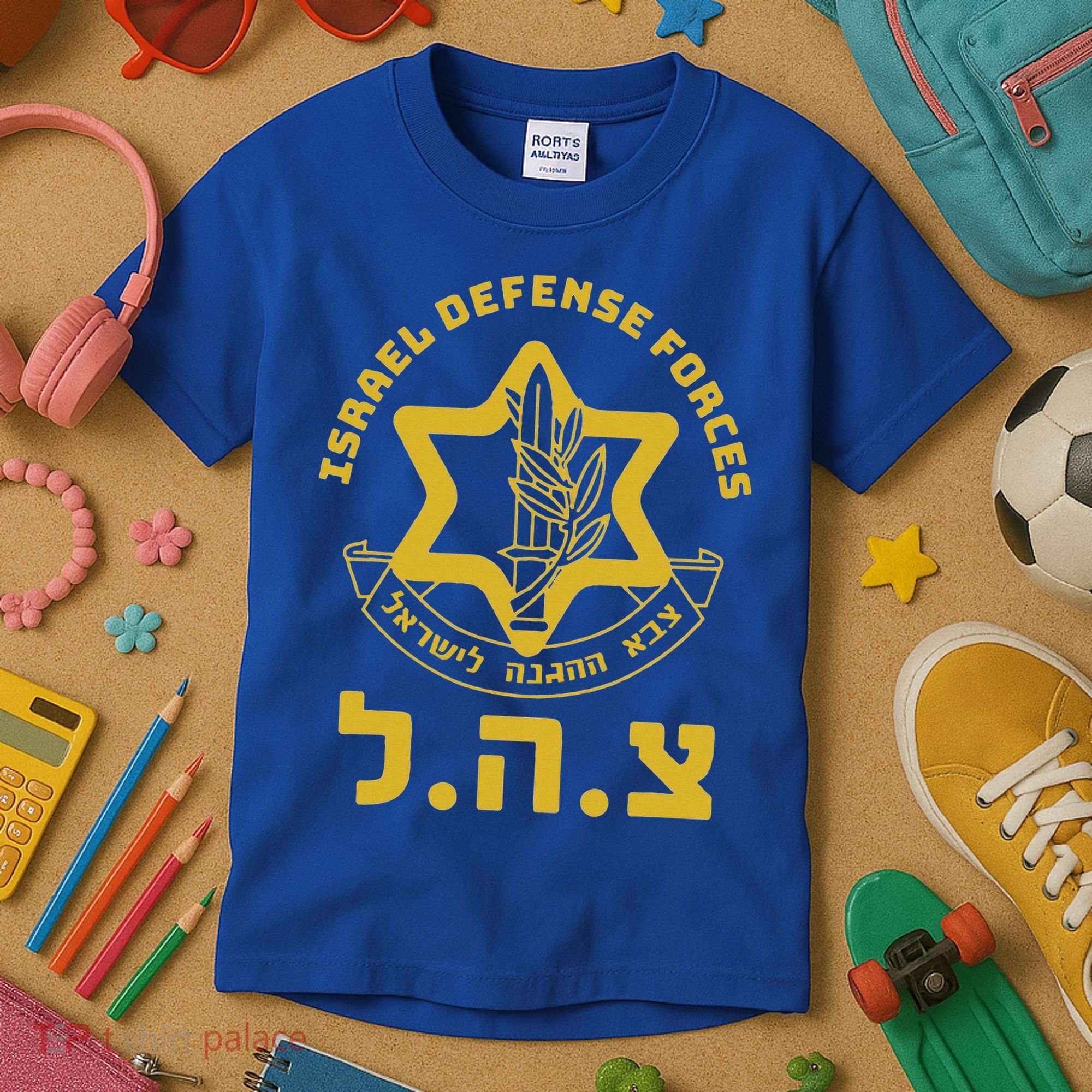 Israel Defense Forces  IDF  Israeli Military Army  Tzahal  Kids T-Shirt