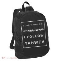 I Dont Follow Yall Way I Follow Yahweh Christian Believer Port Authority Crush Ripstop Backpack thumb 1
