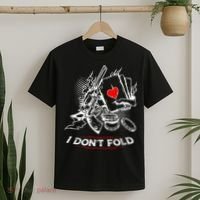 I Dont Fold Cool Texas Hold Em Poker Gambler T-Shirt thumb 2