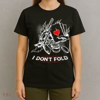 I Dont Fold Cool Texas Hold Em Poker Gambler T-Shirt thumb 4