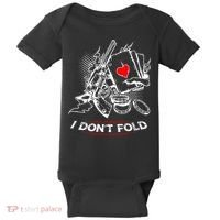 I Dont Fold Cool Texas Hold Em Poker Gambler Baby Bodysuit thumb 0