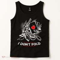 I Dont Fold Cool Texas Hold Em Poker Gambler Tank Top thumb 2