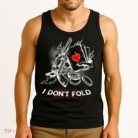 I Dont Fold Cool Texas Hold Em Poker Gambler Tank Top thumb 3