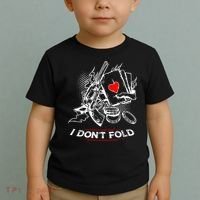 I Dont Fold Cool Texas Hold Em Poker Gambler Toddler T-Shirt thumb 2