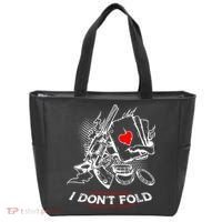 I Dont Fold Cool Texas Hold Em Poker Gambler Tote Bag thumb 0
