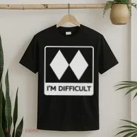 I'm Difficult Funny Double Black Diamonds Ski Snowboard T-Shirt thumb 2