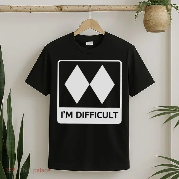 I'm Difficult Funny Double Black Diamonds Ski Snowboard T-Shirt