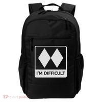 I'm Difficult Funny Double Black Diamonds Ski Snowboard Backpack thumb 0