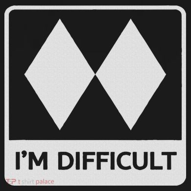 I'm Difficult Funny Double Black Diamonds Ski Snowboard Sustainable Bucket Hat