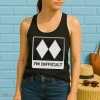 I'm Difficult Funny Double Black Diamonds Ski Snowboard Women's Tank Top thumb 2