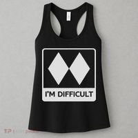 I'm Difficult Funny Double Black Diamonds Ski Snowboard Women's Tank Top thumb 3