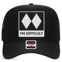 I'm Difficult Funny Double Black Diamonds Ski Snowboard Hat thumb 0